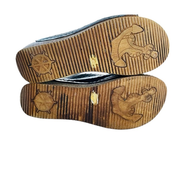 Y2K Leather Platform Clogs | Bonavi Europe La Pinta Wedge Sandals Sz EU40 US10 - Picture 8 of 11